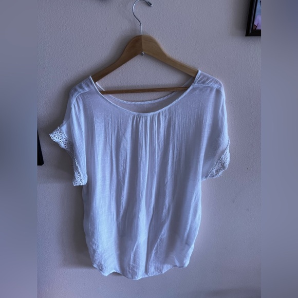 Messini sleeveless blouse messini tops white embroidered sleeve size L - Picture 3 of 15